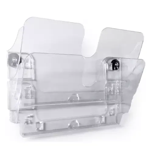 Durable Flexiplus literature rack 2 shelves Transparent - Image 1