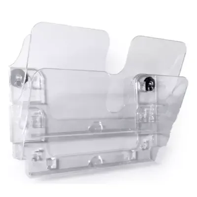 Durable Flexiplus literature rack 2 shelves Transparent