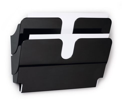 Durable Flexiplus literature rack 2 shelves Black - Thumbnail 2