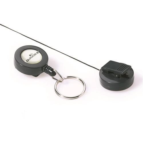 Durable 822258 badge holder accessory Badge reel Charcoal 10 pc(s) - Image 1