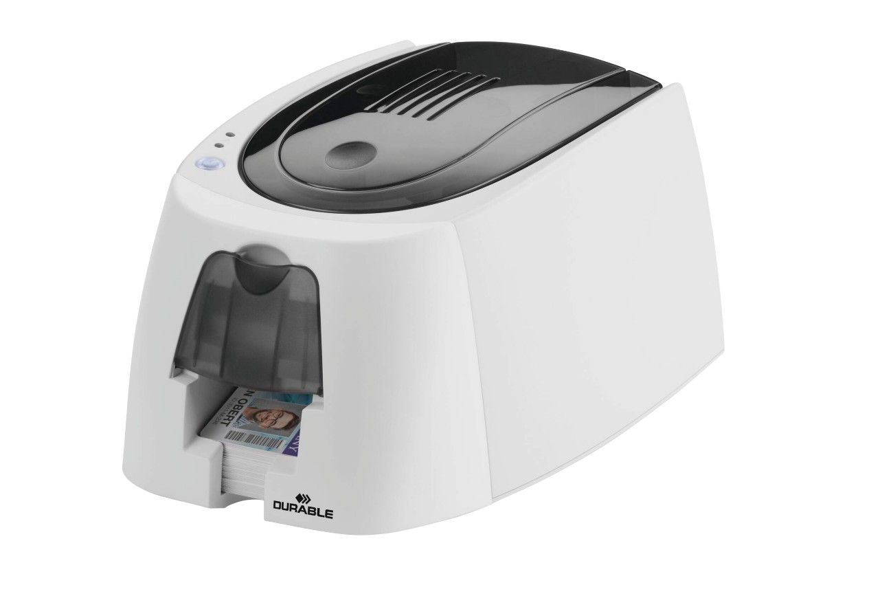 Durable DURACARD ID 300 ID Name Badge Card Printer with Ribbon and 100 Cards 891065 - Image 1