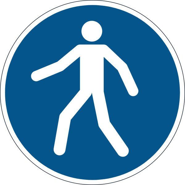 Durable 173106 pictogram Round Blue. White Plastic - Image 1