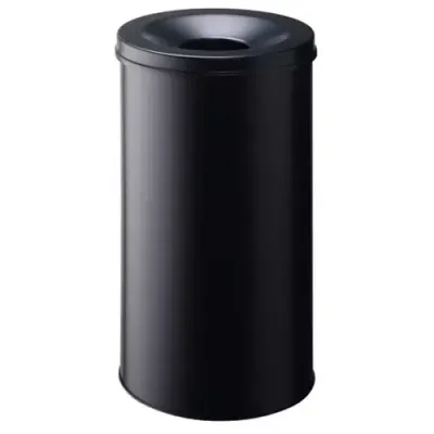 Durable 3307-01 60 L Round Steel Black - Thumbnail 2