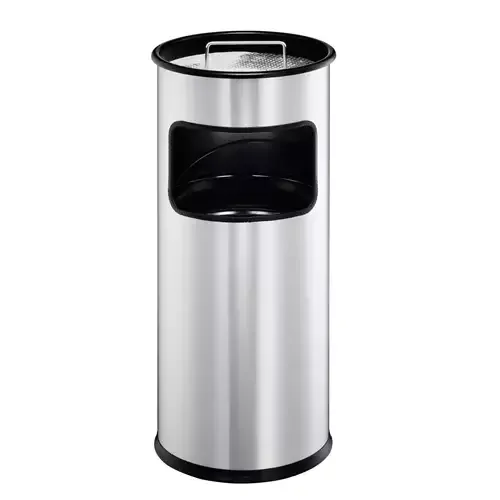 Durable 333023 trash can 17 L Round Metal Silver - Image 1