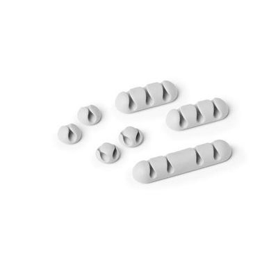 Durable Cavoline Clip Mix Desk Cable holder Grey