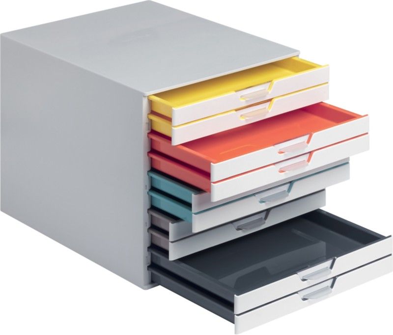 Durable VARICOLOR Mix 10. Material: Plastic Product colour: Multicolour White Orientation: Landscape/Portrait. Width: 280 mm Height: 292 mm Depth: 356 mm. Quantity per pack: 1 pc(s) - Image 1