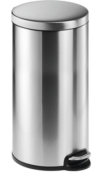 Durable Pedal Bin Round - Silver / 30l