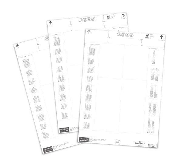Durable 103102 80 pc(s) White Rectangle - Image 1