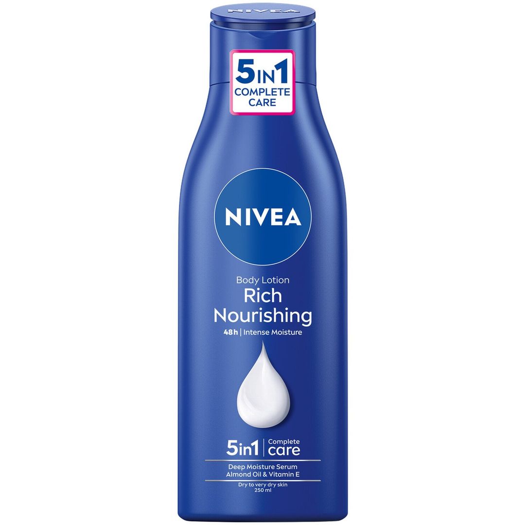 Nivea Rich Nourishing Body Lotion - Blue / 250ml - Image 1