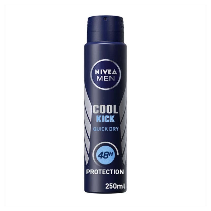 NIVEA NIVEA MEN 72h Cool Kick Anti-perspirant Spray 250ml 250ML - Image 1