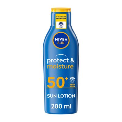 Nivea SPF 50+ Protect and Moisture Sun Lotion - Blue - Thumbnail 2