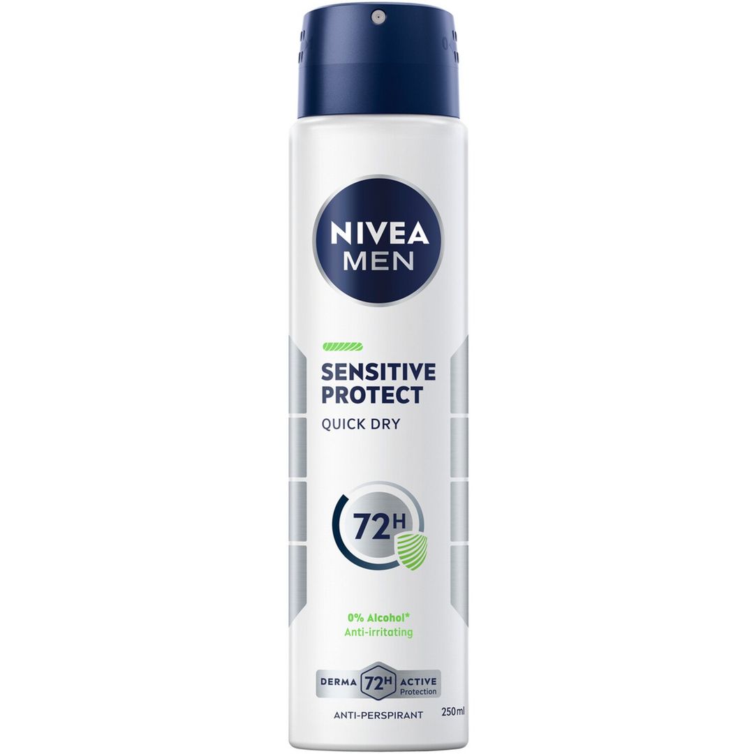 Nivea Men Sensitive Protect Quick Dry Anti Perspirant - Image 1