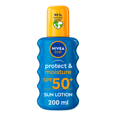 Nivea SPF 50 Protect and Moisture Sun Lotion 200ml - Blue - Thumbnail 2