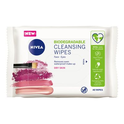Nivea Biodegradable Dry Skin Cleansing Wipes