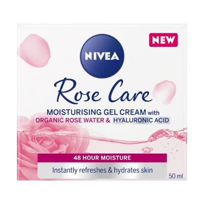 Nivea Rose Care Moisturising Gel Cream with Rose Water and Hyaluronic Acid 50ml - Thumbnail 2