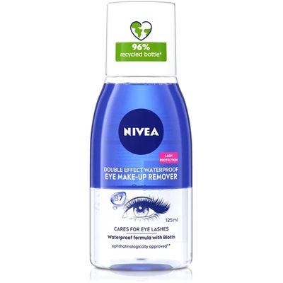 Nivea Double Effect Eye Make Up Remover 125ml - Blue