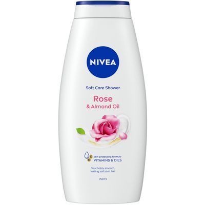 Nivea Rose & Almond Oil Shower Cream - White - Thumbnail 2