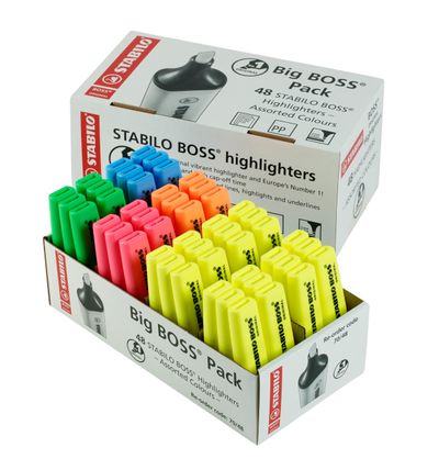Stabilo Boss Original Highlighter Assorted (Pack of 48) 70/48-1
