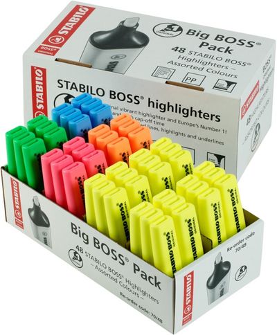 Stabilo BOSS ORIGINAL Highlighter Storepack Chisel Tip 2-5mm Line 8 As