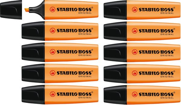 STABILO BOSS ORIGINAL marker 1 pc(s) Chisel tip Orange
