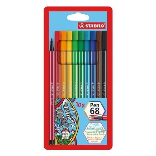 STABILO Pen 68 felt pen Multicolour 10 pc(s) - Image 1