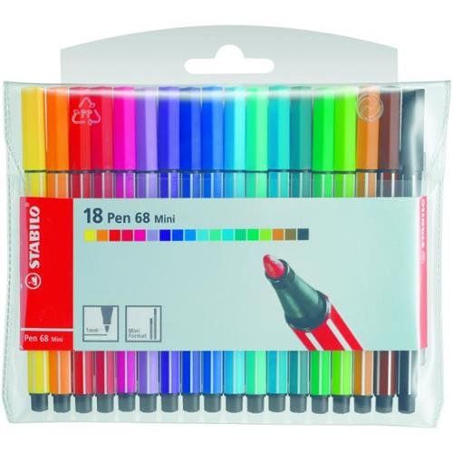 STABILO Pen 68 Mini felt pen Multicolour 20 pc(s) - Image 1