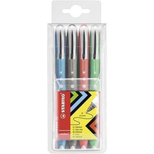 STABILO worker colorful Black, Blue, Green, Red 4 pc(s) - Image 1