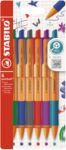 STABILO pointball Black Blue Green Red Turquoise Violet Clip-on retractable ballpoint pen 6 pc(s) - Thumbnail 2
