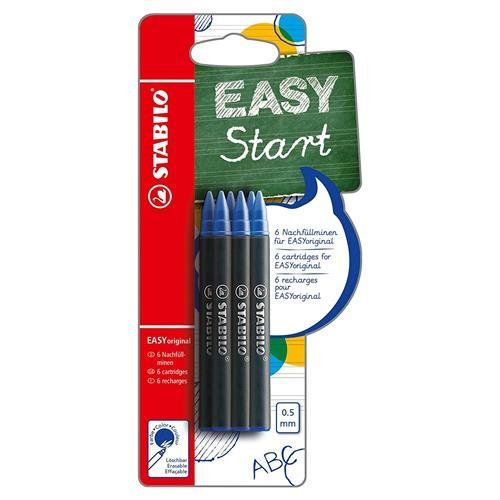 Stabilo Easyoriginal Refills Blue (Pack 6) - B-47374-10 - Image 1