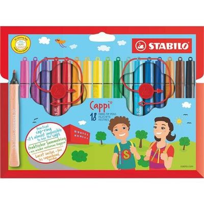 STABILO Cappi felt pen Medium Multicolour 18 pc(s)