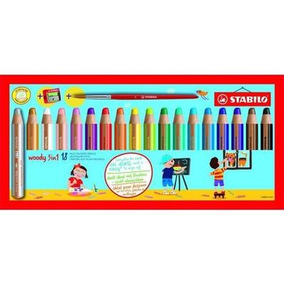 STABILO Woody 3 in 1 Multicolour 18 pc(s)