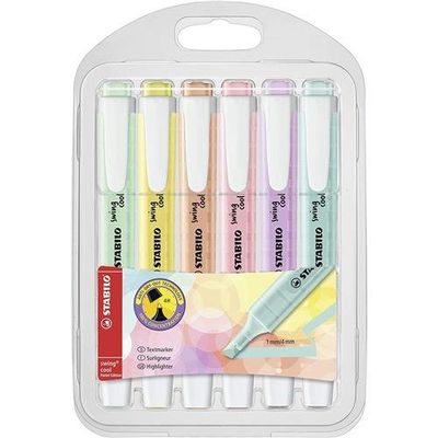 STABILO swing cool Pastel marker 6 pc(s) Chisel tip Multicolour