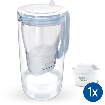 BRITA Glass Water Filter Jug - Blue