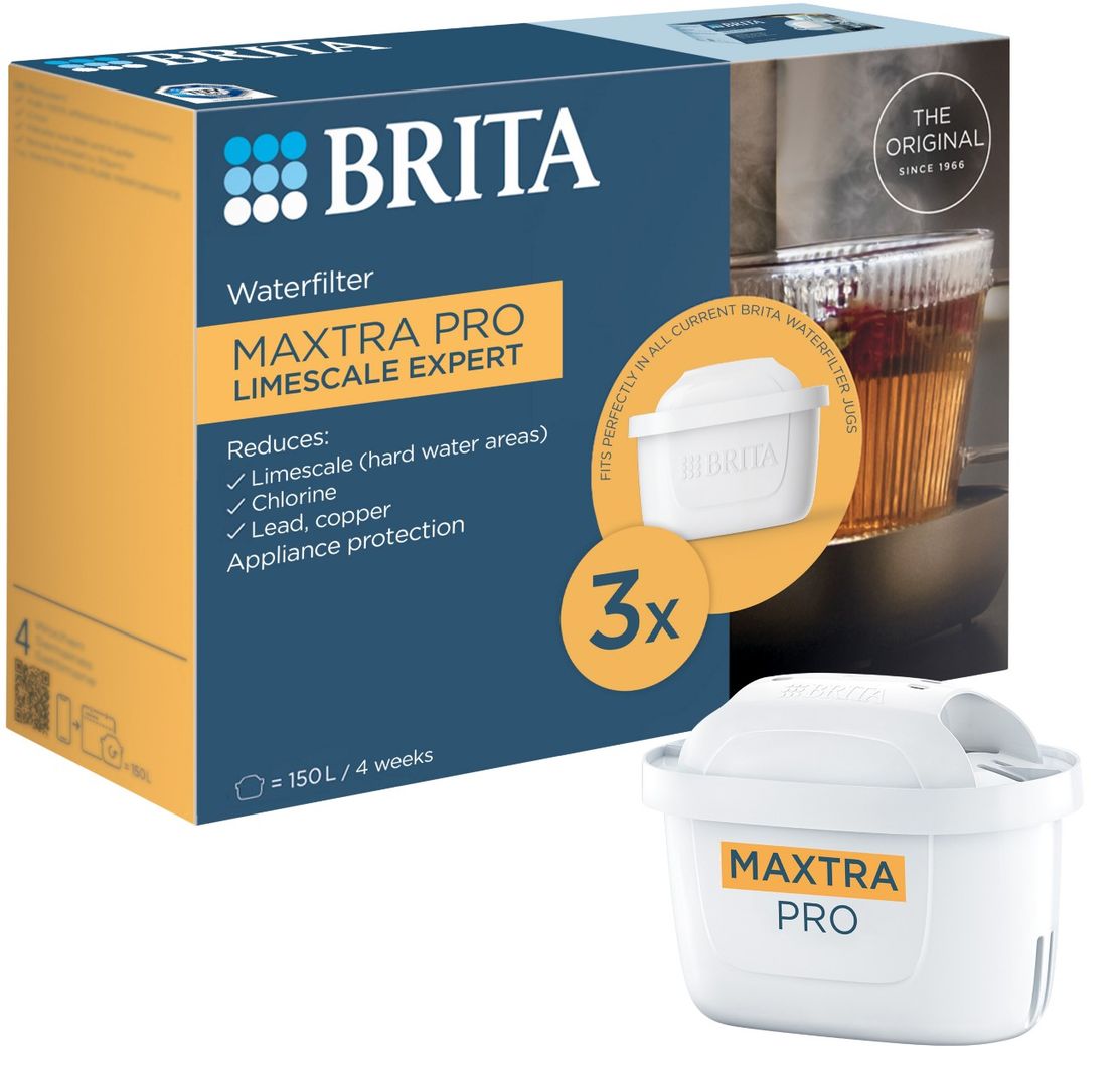 BRITA MAXTRA PRO Limescale Expert 1050913 Water Filter Cartridge - Pack of 3 - Image 1