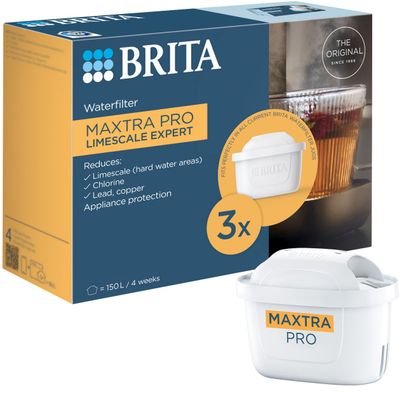 BRITA MAXTRA PRO Limescale Expert 1050913 Water Filter Cartridge - Pack of 3