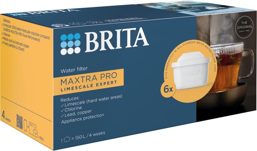 BRITA MAXTRA PRO Limescale Expert 1050915 Water Filter Cartridge - Pack of 6 - Image 1