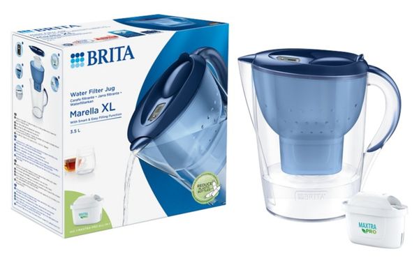 Brita 3.5L Marella Water Filter Jug with 1 Cartridge - White