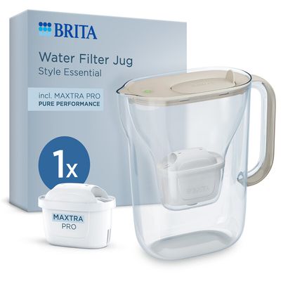 Brita Style Essential Water Filter Jug - Sand