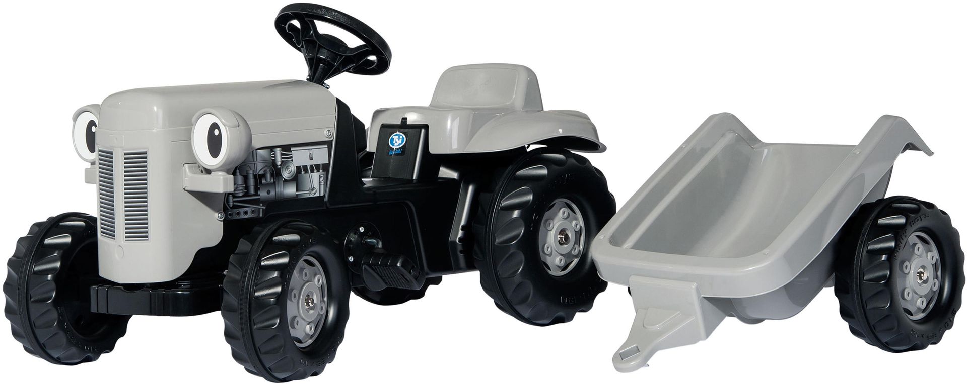 Rolly Kids Little Grey Fergie Trailer - Grey - Image 1