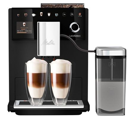 MELITTA LatteSelect Bean to Cup Coffee Machine - Black, Black