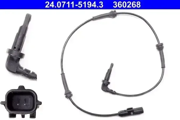 Ate Front Left Hand Abs Sensor Renault Laguna 07- | 24.0711.5194.3 | Euro Car Parts - Image 1