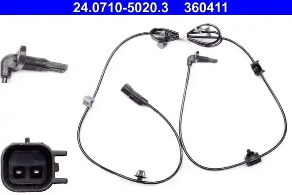 Ate Right Handr Abs Sensor Vauxhall Insignia (08-) *w/o Flexride* | 24.0710.5020.3 | Euro Car Parts