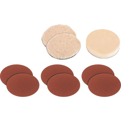 Einhell 9 Piece Polishing and Sanding Set for 180mm Polishers