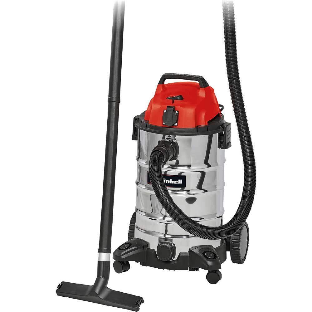 Einhell TC-VC 1930 SA Stainless Steel Wet and Dry Vacuum Cleaner with Power Take Off 30L - Image 1