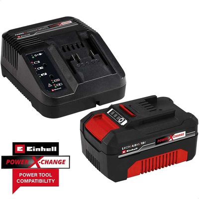 Einhell 4512042 Power X-Change Battery & Charger Starter Kit 18V 1 X 4.0Ah Li-Ion