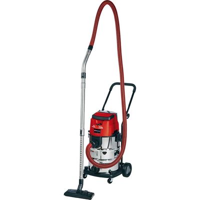 Einhell TE-VC 36/30 Li S 36v Cordless Stainless Steel Wet and Dry Vacuum Cleaner 30L No Batteries No Battery Charger