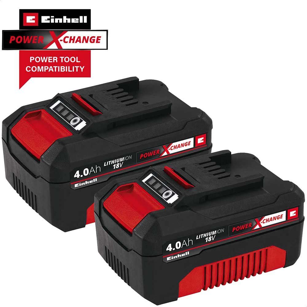 Einhell 4511489 Power X-Change Battery Twin Pack 18V 4.0Ah Li-Ion - Image 1