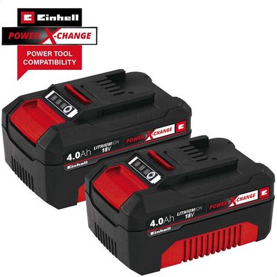 Einhell 4511489 Power X-Change Battery Twin Pack 18V 4.0Ah Li-Ion
