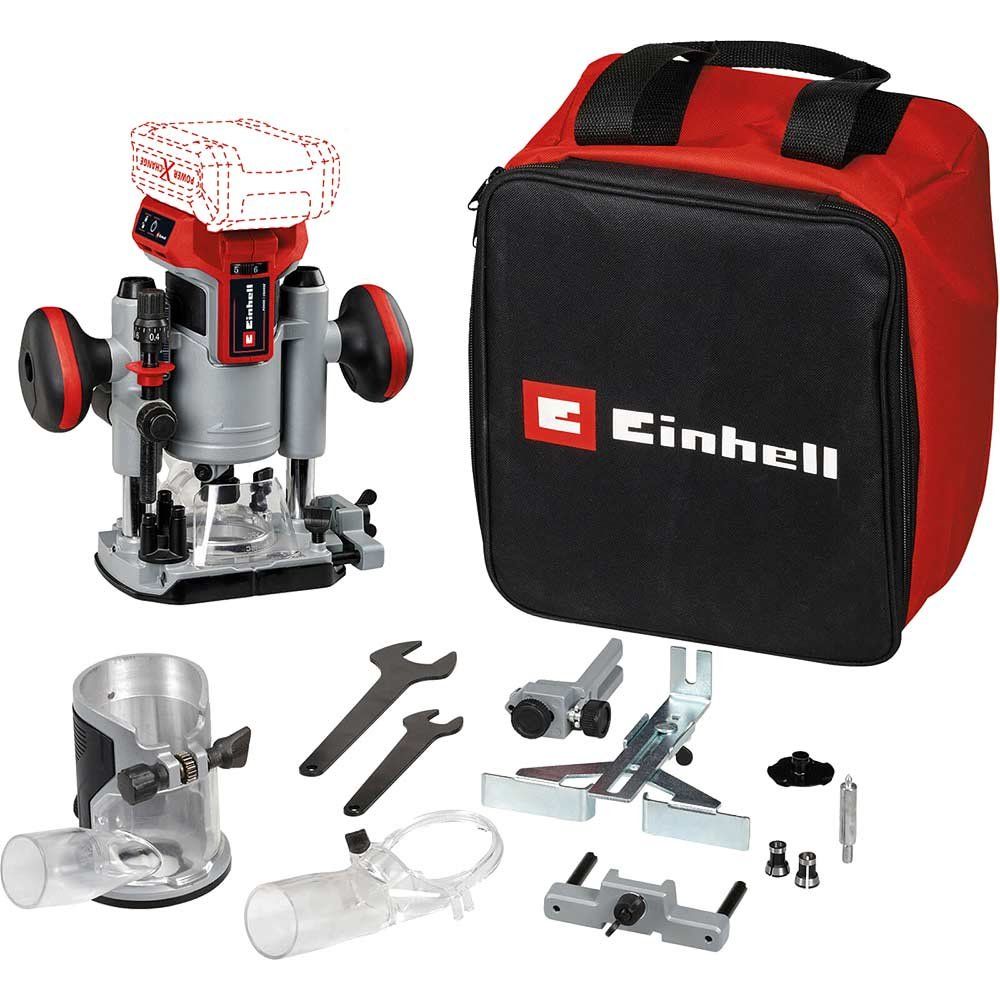 Einhell Professional TP-RO 18 Li BL 18v Cordless Brushless Plunge and Trim Router Set No Batteries No Battery Charger Bag - Image 1