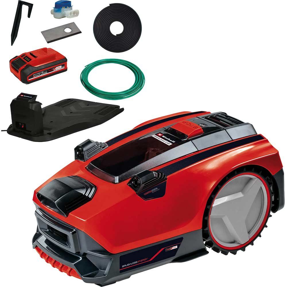 Einhell FREELEXO CAM 500 18v Cordless Robotic Camera Lawnmower 180mm 1 x 3ah Li-ion Battery Charger - Image 1